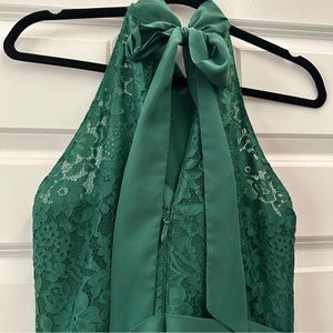 Azazie Dark Green Emelia Gown